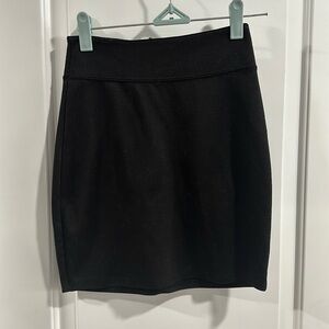 BDG Black Zipper Back Mini Skirt